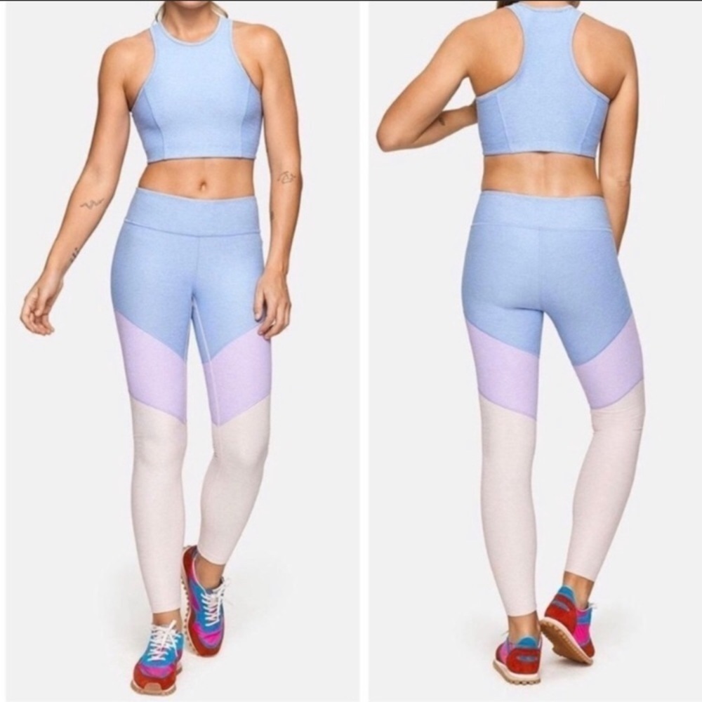 outdoor voices • 7/8 panel colorblock leggings